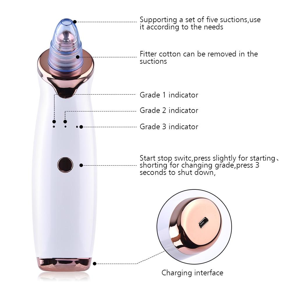 Vacuum Blackhead Removal Tool With Microdermabrasion, Acne Treatment