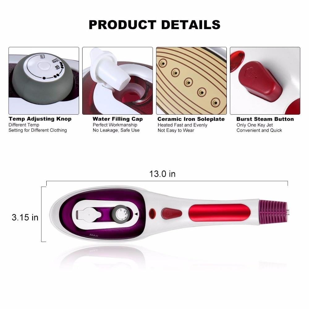Portable Travel Steam Iron With Cleaning Brush