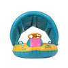 Inflatable Baby Swimming Ring With Adjustable Sunshade