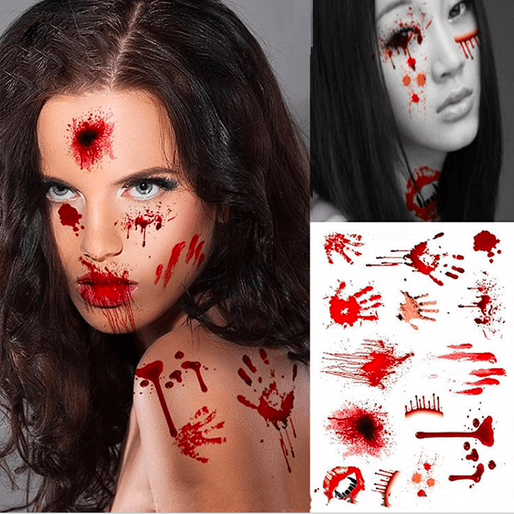 Fake Halloween Zombie Scar