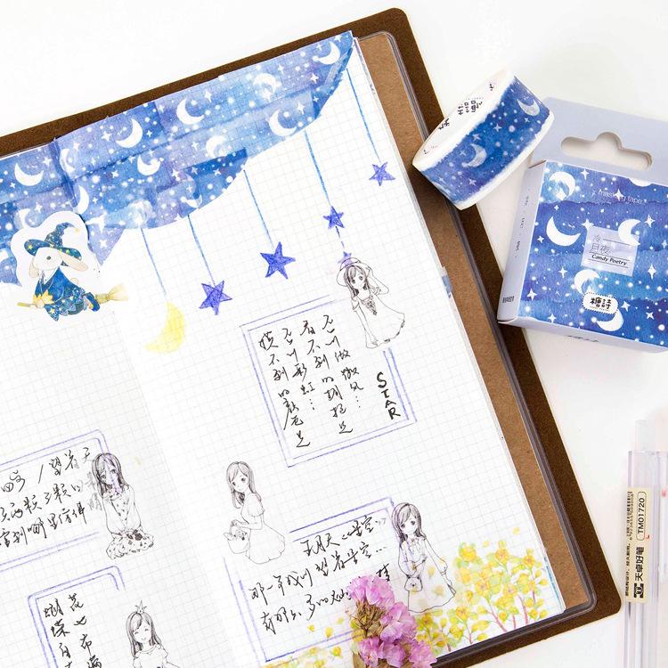 Star And Moon Scrapbooking Tape