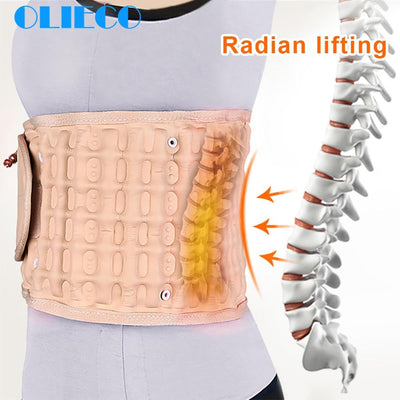 Lumbar back pain relief belt