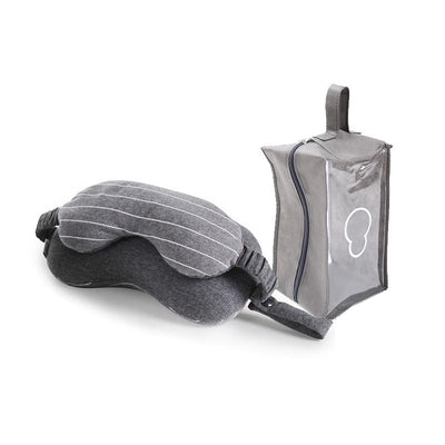 Travel Neck Pillow & Eye Mask With Inflatable Footrest