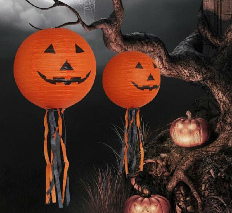Pumpkin Paper Lantern for Halloween Decorations