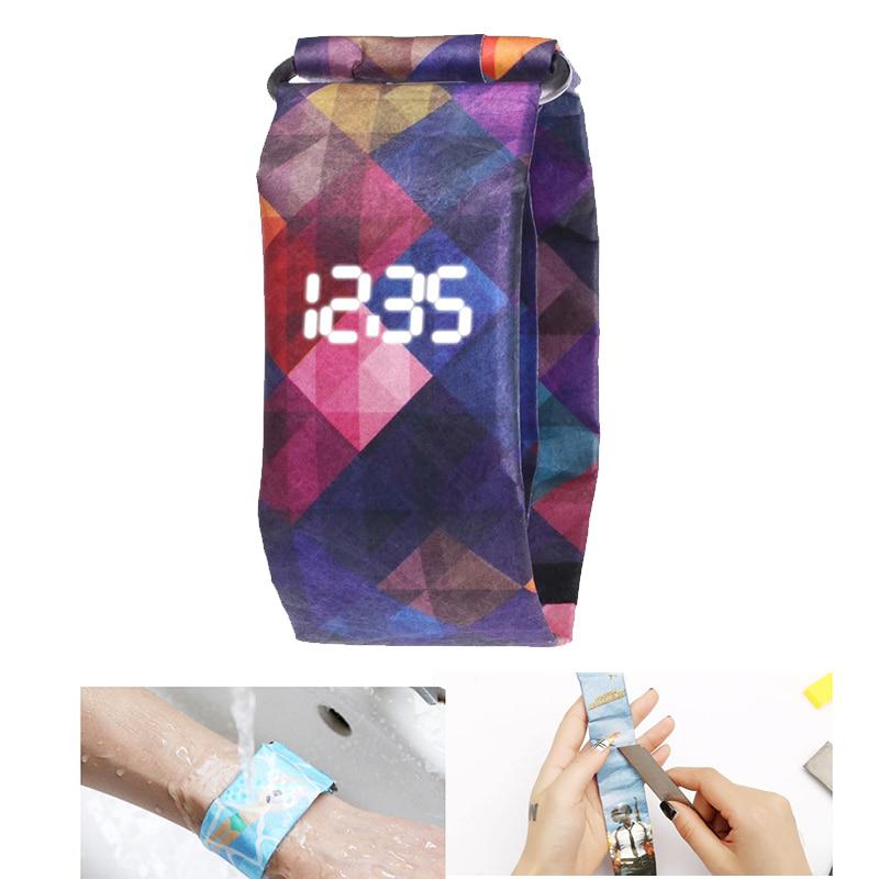 Unique LED Waterproof Paper Digital Watch