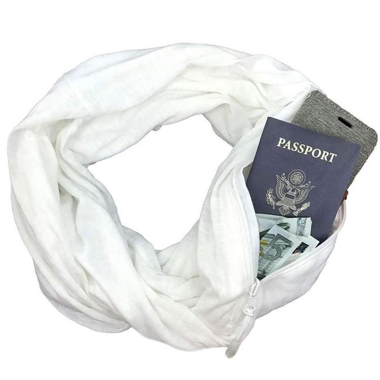 Hidden Pocket Travel Scarf