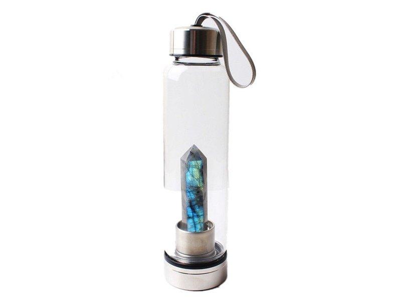 Natural Elixir Labradorite Water Bottle Quartz