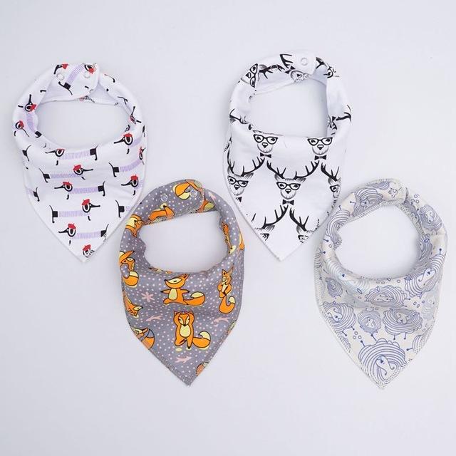 Fashionable 100% Cotton Baby Bibs