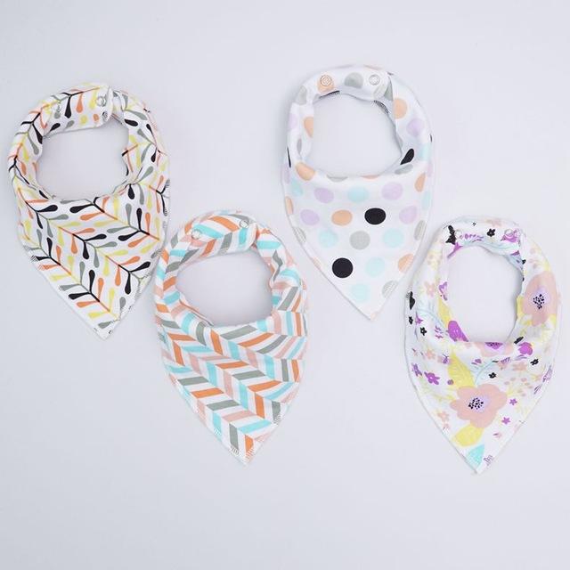 Fashionable 100% Cotton Baby Bibs
