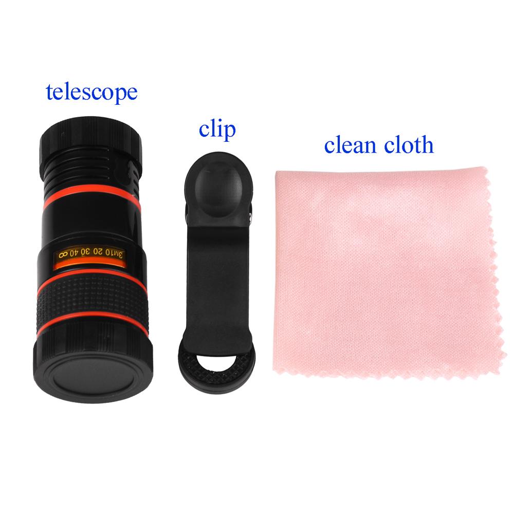 Mobile Phone 8X Optical Zoom Telescope