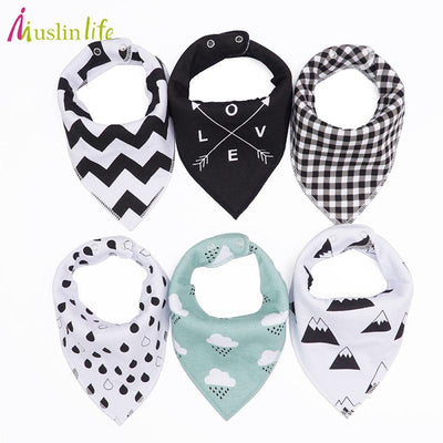 Fashionable 100% Cotton Baby Bibs