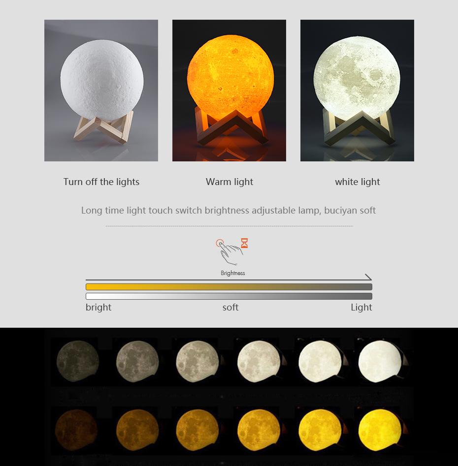 3D Printing Full Moon Led Night Light