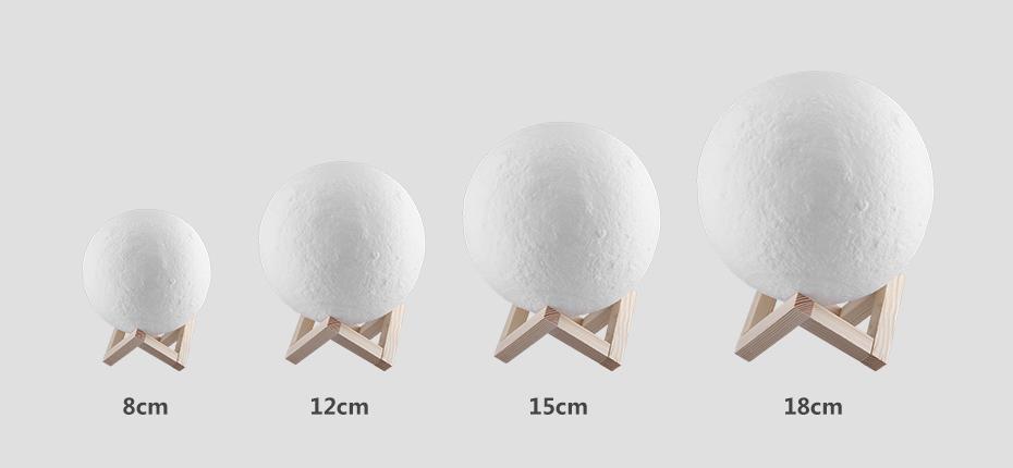 3D Printing Full Moon Led Night Light