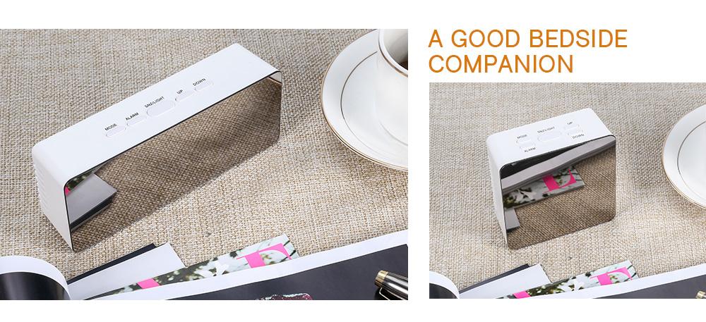 LED Mirror Alarm Clock