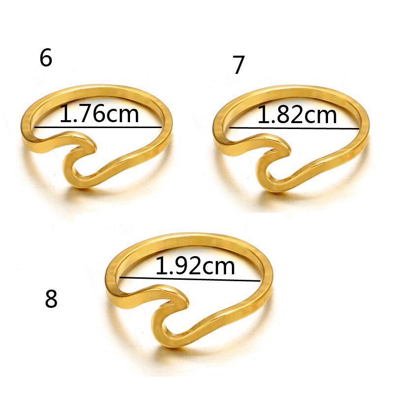 Ocean Wave Surfer Ring