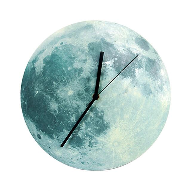 Moon Glow In The Dark Clock