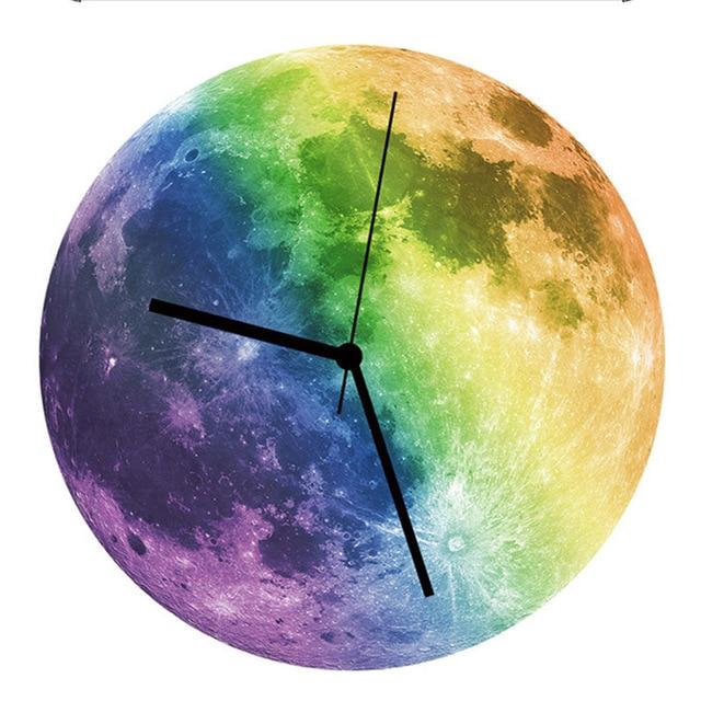 Moon Glow In The Dark Clock