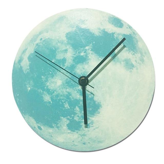 Moon Glow In The Dark Clock