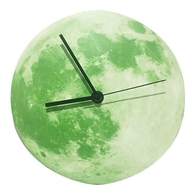 Moon Glow In The Dark Clock