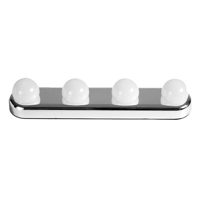 4-Bulb LED Hollywood Makeup Mirror Light