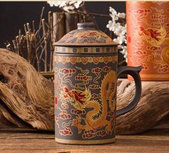 Oriental Ceramic Tea Mug Infuser