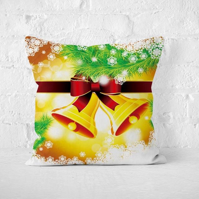 Short Plush Christmas Pillow Cover