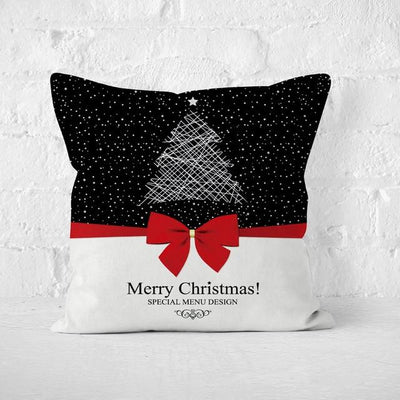 Short Plush Christmas Pillow Cover