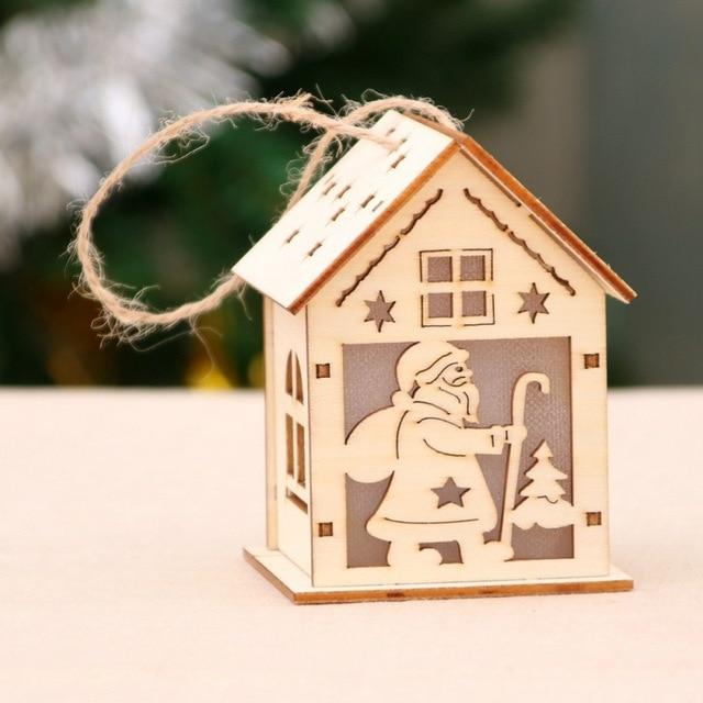 LED Christmas Tree Lights-Wooden House
