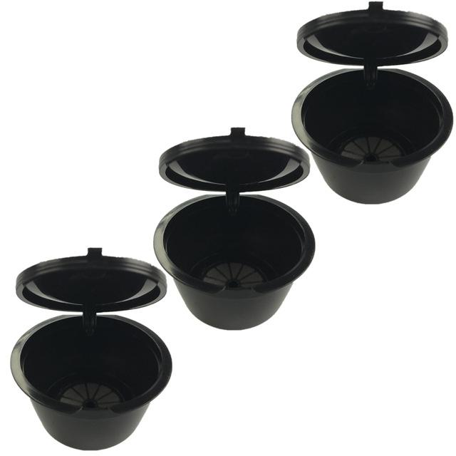 3Pcs Reusable Coffee Capsule Cup Filter Holder Compatible With Nescafe