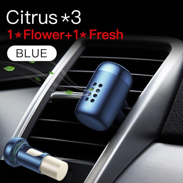 Aromatherapy Car Air Freshener In Matte Aluminium