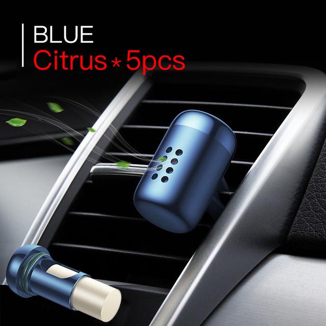 Aromatherapy Car Air Freshener In Matte Aluminium