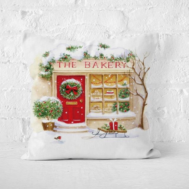 Short Plush Christmas Pillow Cover
