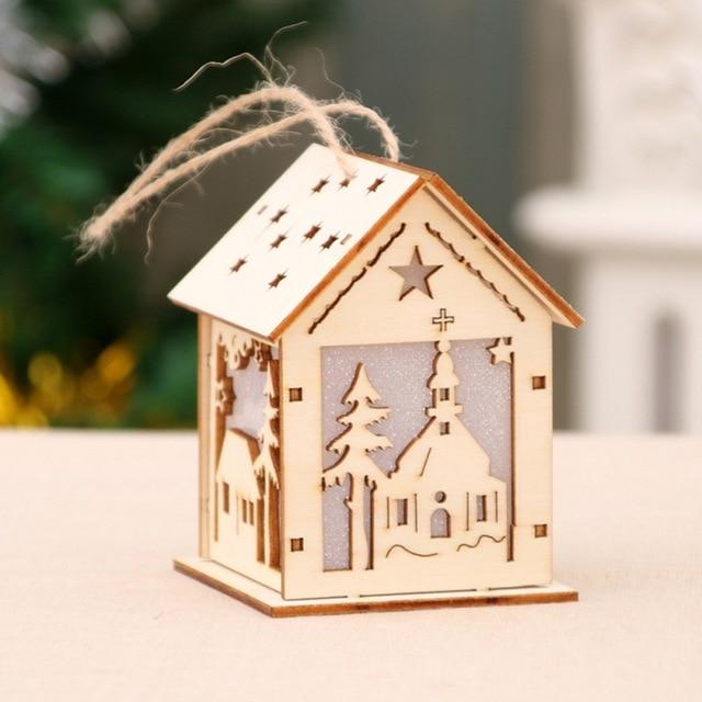 LED Christmas Tree Lights-Wooden House