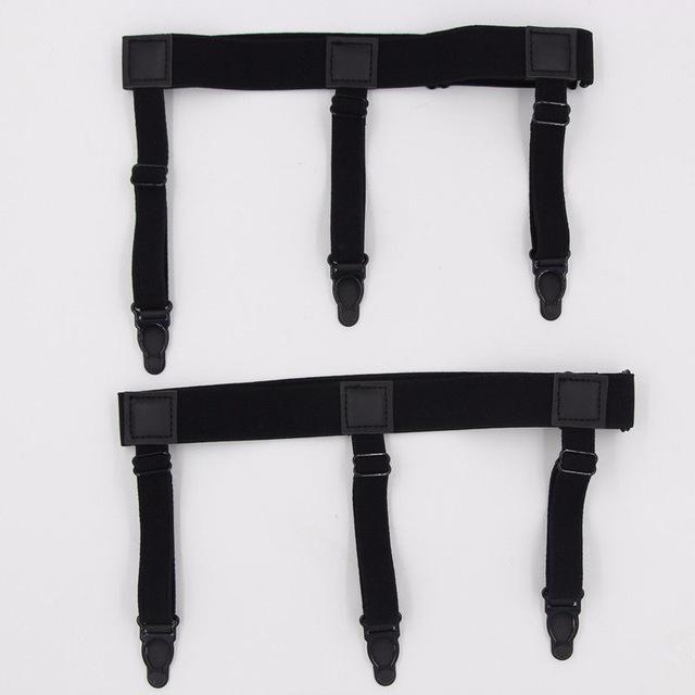 Elastic Adjustable Garters To Eliminate Shirt Crease
