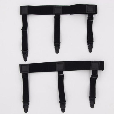 Elastic Adjustable Garters To Eliminate Shirt Crease