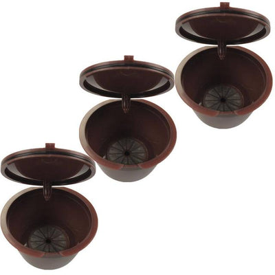 3Pcs Reusable Coffee Capsule Cup Filter Holder Compatible With Nescafe