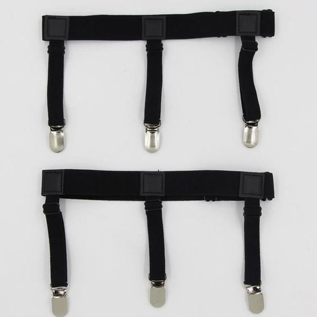 Elastic Adjustable Garters To Eliminate Shirt Crease