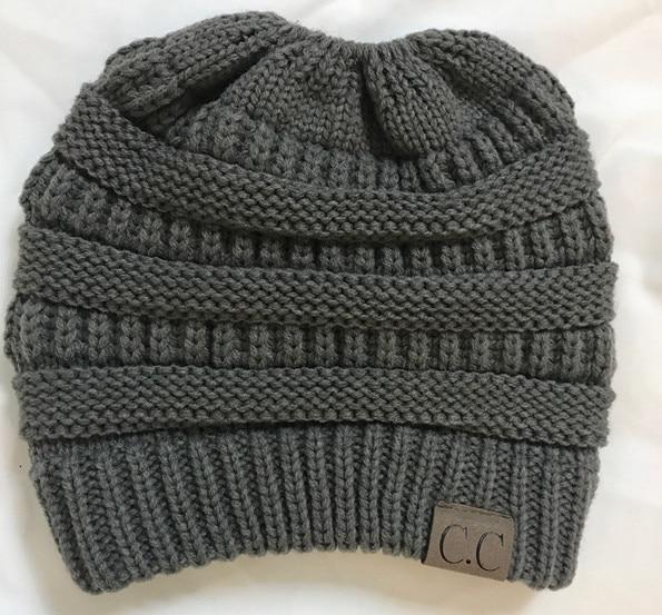 Ponytail Beanie Cap For Women