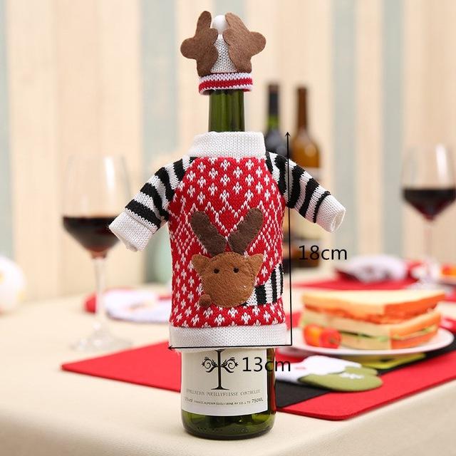 Christmas Wine Bottle Decorations-Bags & Hats