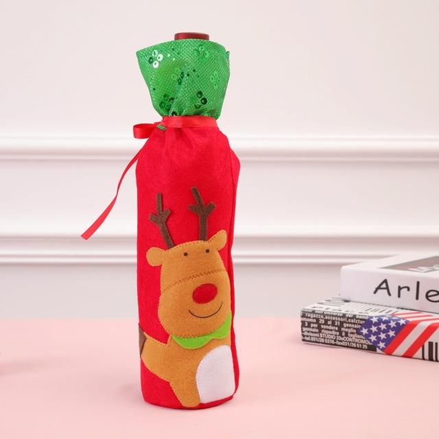 Christmas Wine Bottle Decorations-Bags & Hats