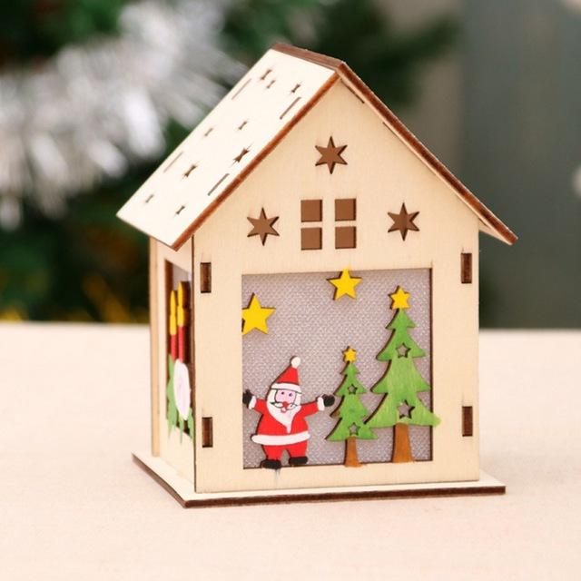 LED Christmas Tree Lights-Wooden House