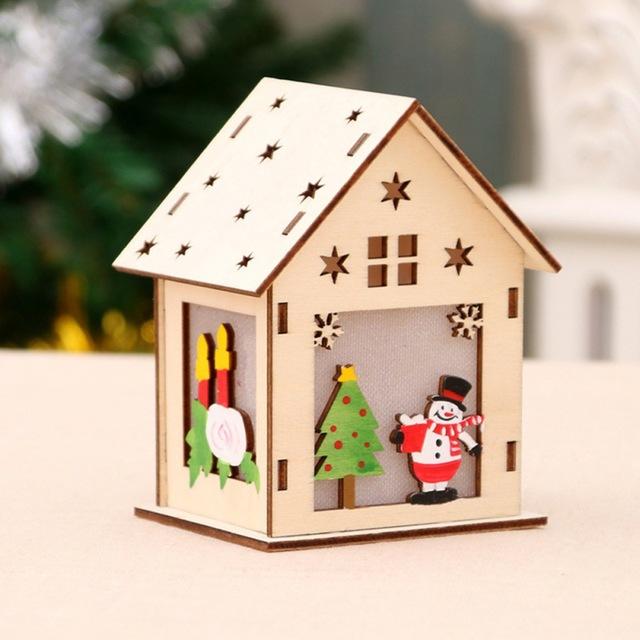 LED Christmas Tree Lights-Wooden House