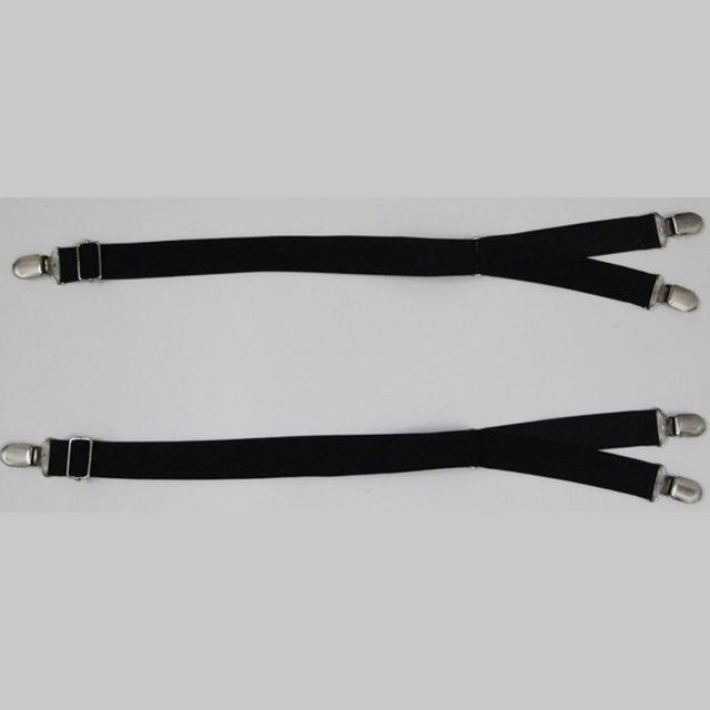 Elastic Adjustable Garters To Eliminate Shirt Crease