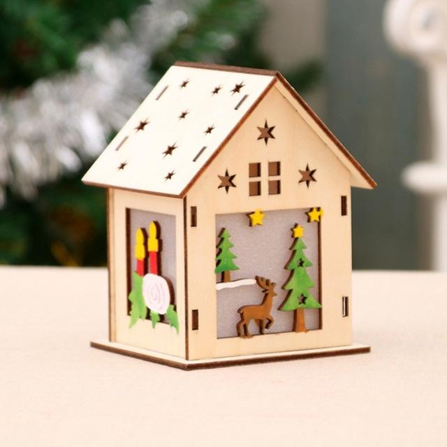 LED Christmas Tree Lights-Wooden House
