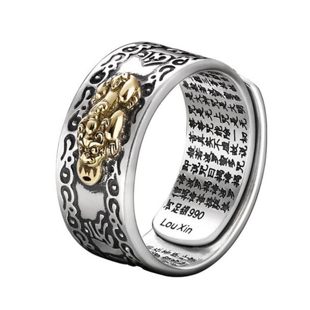 Feng Shui Pixiu Mantra Ring