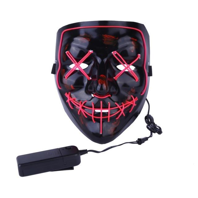 Scary Halloween Party Masks With LED Light