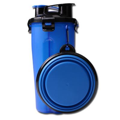 2-in-1 Dog Travel Bottle, Pet Feeder And Water Bowl