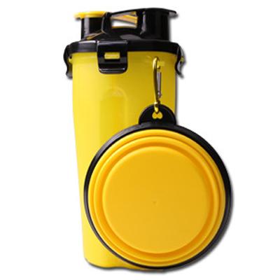 2-in-1 Dog Travel Bottle, Pet Feeder And Water Bowl