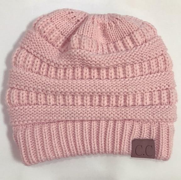 Ponytail Beanie Cap For Women
