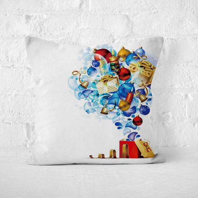 Short Plush Christmas Pillow Cover